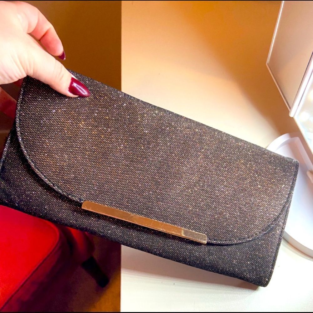 Gold Sparkle Clutch